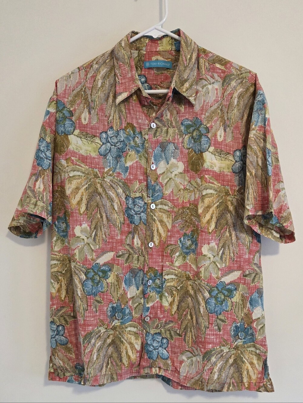 Tori Richard Cotton Lawn Short-Sleeve Tropical Vacation Button Down Shirt